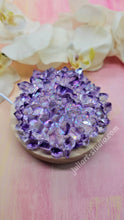 Load image into Gallery viewer, 4 inch Amethyst Resin Crystal Dahlia (including LED Light Base)
