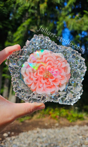 5.5 inch HOLO Crystal Edge Agate Dish Silicone Mold for Resin casting