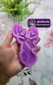 5 inch HOLO Deer Head Silicone Mold for Resin