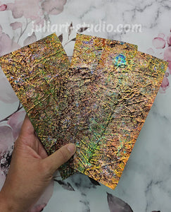 High Gloss BRONZE Leaf - Dichroic Sheet