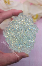 Load image into Gallery viewer, 3.25 inch Resin Crystal (Blue with Irredescent Background)
