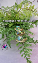 Load image into Gallery viewer, ONE Mini Resin Snail with Irredescent Shell
