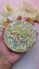 Load image into Gallery viewer, Clear Irredescent Resin Crystal Dahlia LED Light
