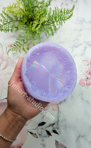 4.75 inch HOLO Crystal Edge (ROUND) Silicone Mold for Resin casting