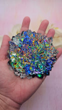 Load image into Gallery viewer, 4 inch Resin Crystal Dahlia (Colorful Dichroic Background)
