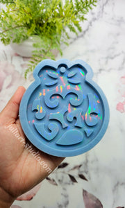 4.25 inch HOLO Bauble Ornament (Style 1) Silicone Mold for Resin