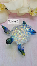 Load image into Gallery viewer, 4.2 inch Resin Crystal Sea Turtle with Irredescent Shell   (add-on LED Light Base available)
