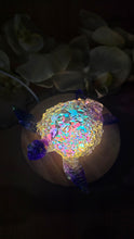 Load image into Gallery viewer, 4.2 inch Resin Crystal Sea Turtle in Saphire/Green/Purple with Irredescent Shell
