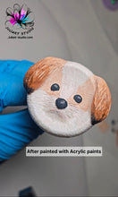 Load image into Gallery viewer, 2 inch Puppy Worry Stone Silicone Mold
