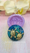 Load image into Gallery viewer, 1.9 inch Sea Turtles Worry Stone Silicone Mold
