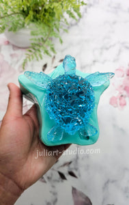 4.2 inch Crystal Sea Turtle Silicone Mold for Resin casting