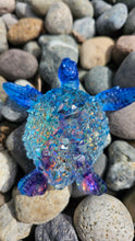 Load image into Gallery viewer, 4.2 inch Resin Crystal Sea Turtle with Irredescent Shell   (add-on LED Light Base available)
