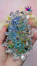 Load image into Gallery viewer, 4.5 inch Long Resin Crystal ( with Colorful Dichroic Background)
