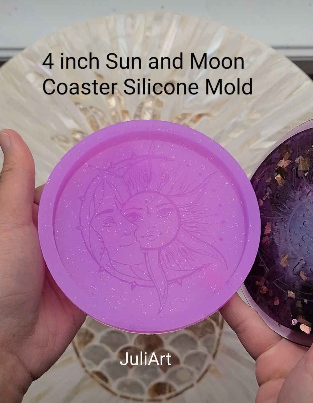 Sun and Moon Silicone Mold for Resin Casting