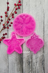Druzy Ornament Bundle (of 3) Silicone Mold for Resin