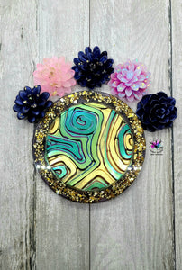 4 inch Tribal Swirl Insert Silicone Mold for Resin