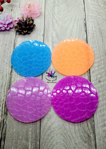 3.5 inch Crackle Texture Insert Silicone Mold for Resin
