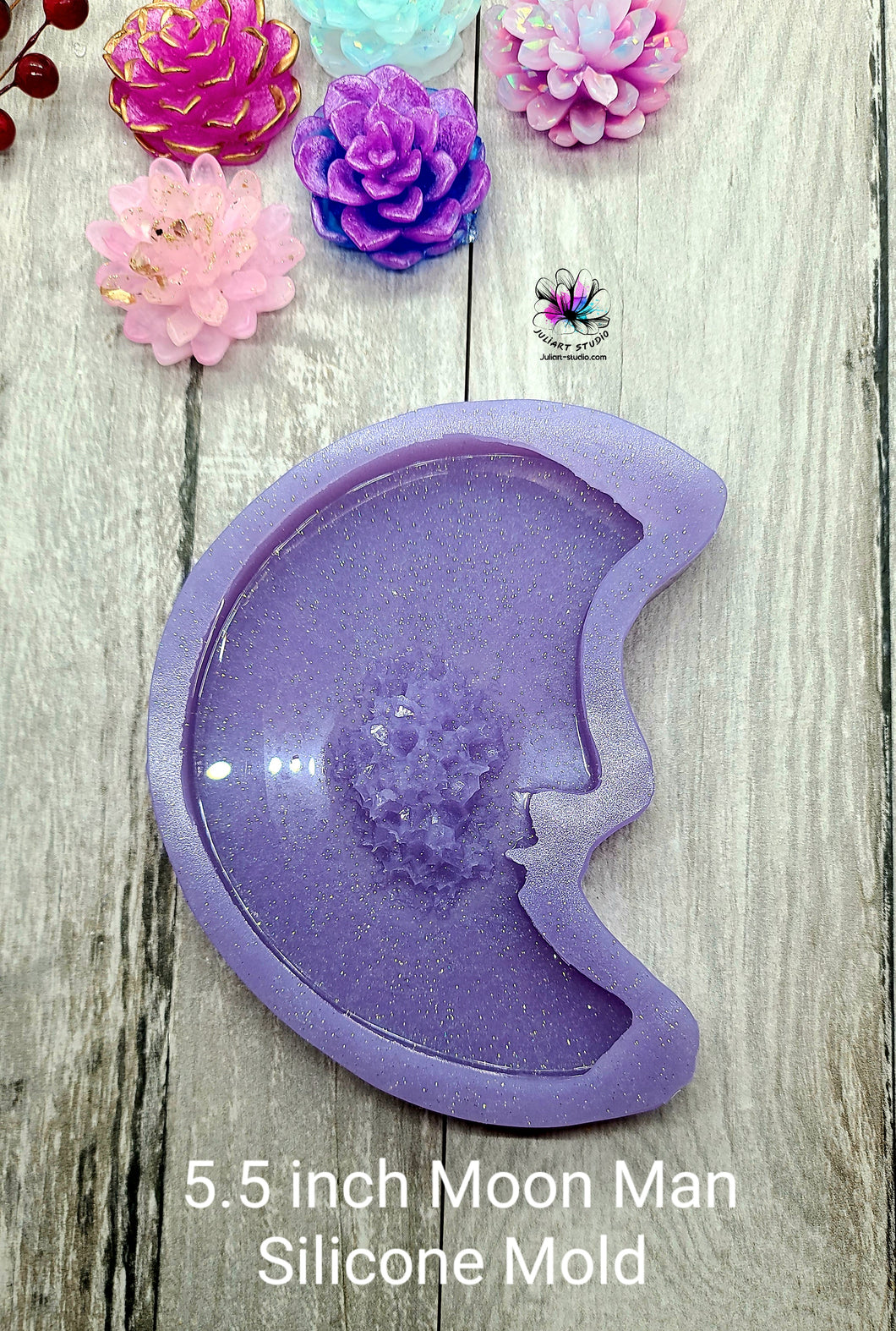 5.5 inch Moon Man Silicone Mold for Resin