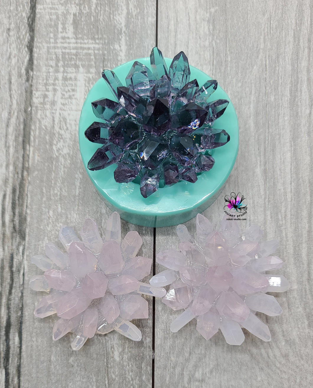 2.5 inch Crystal Bloom Silicone Mold for Resin