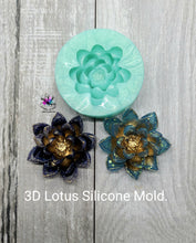Load image into Gallery viewer, 3D Lotus Silicone Mold for Resin
