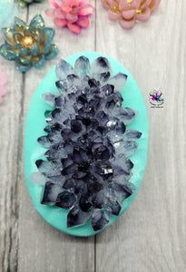 5 inch LARGE Crystal Cluster Silicone Mold for Resin