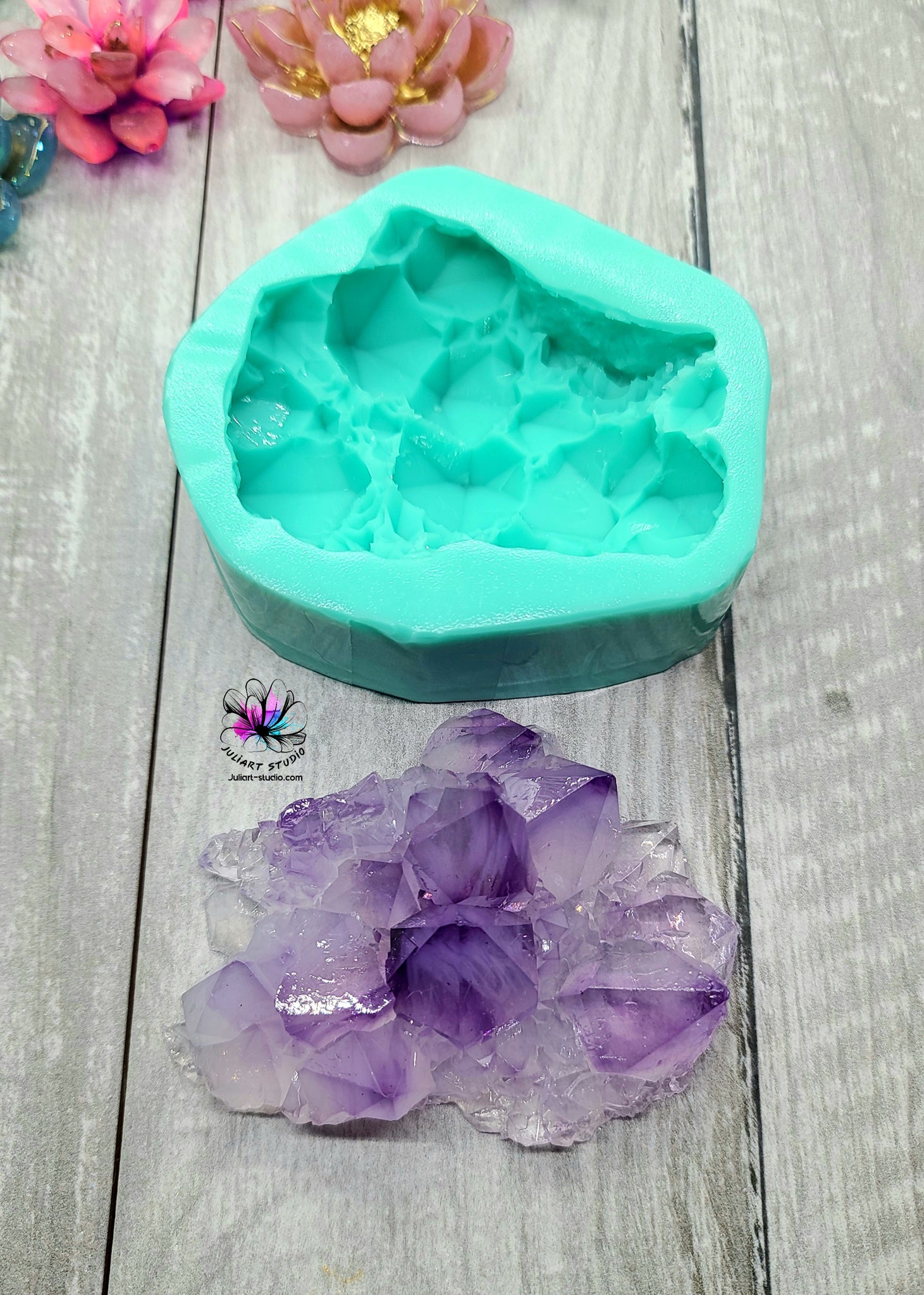 Small Chunky Crystal ROCK Silicone Mold for Resin – JuliArtStudio