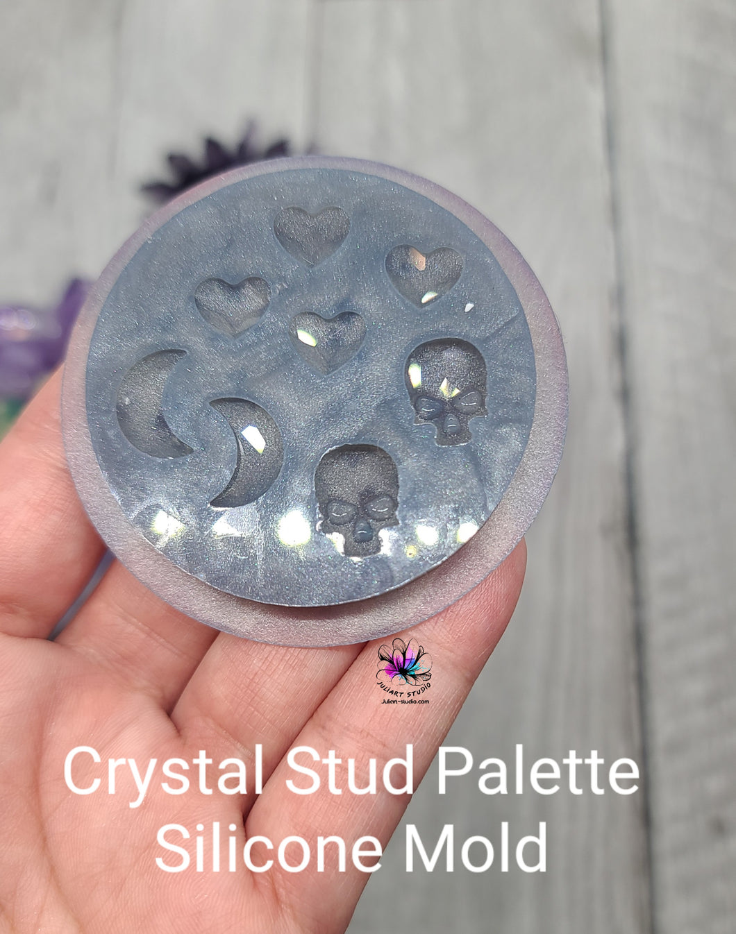 Crystal Stud Palette Silicone Mold for Resin casting