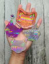 Load image into Gallery viewer, 2.25 inch HOLO Cat Silicone Mold for Resin
