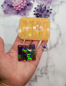 HOLO Rectangular Earrings Set Silicone Mold for Resin