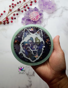 4 inch Husky Coaster Silicone Mold for Resin casting