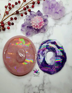 5 inch HOLO Druzy Agate Slice Silicone Mold for Resin