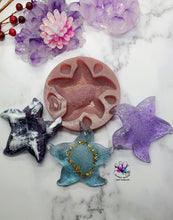 Load image into Gallery viewer, 3.6 inch Druzy Starfish Silicone Mold for Resin
