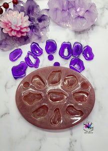 Small Druzy Slices Palette Silicone Mold for Resin casting