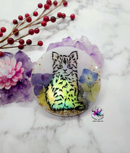 Load image into Gallery viewer, 4 inch Kitty Coaster Silicone Mold for Resin casting
