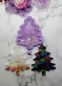 4.5 inch HOLO Pine Tree Silicone Mold for Resin