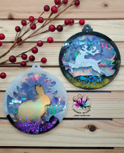 Load image into Gallery viewer, 4.5 inch HOLO Christmas Bauble DEER Silicone Mold for Resin
