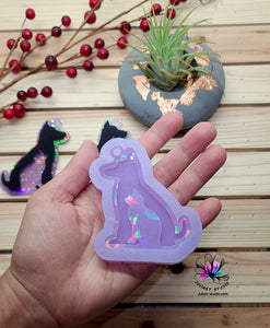 2.75 inch HOLO Dog Cat Silicone Mold for Resin