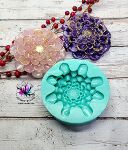 4 inch 3D Dahlia Flower  Silicone Mold for Resin
