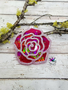 4.5 inch HOLO Rose Silicone Mold for Resin