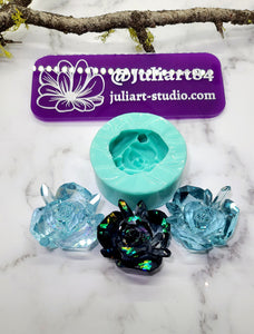 2 inch Small Crystal Rose Silicone Mold for Resin
