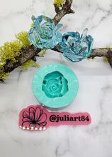 Load image into Gallery viewer, 2 inch Small Crystal Rose Silicone Mold for Resin
