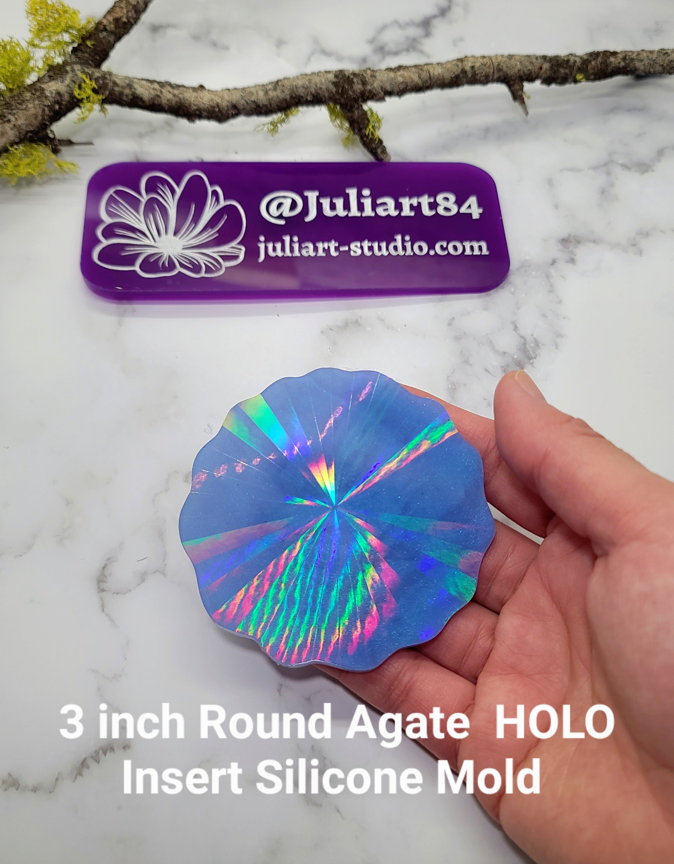 5 inch HOLO Snowflake Silicone Mold for Resin – JuliArtStudio