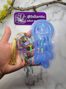 5 inch HOLO Jellyfish Bookmark Silicone Mold for Resin