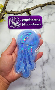 5 inch HOLO Jellyfish Bookmark Silicone Mold for Resin