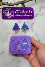 Load image into Gallery viewer, 2 inch HOLO Diamond Shape Earrings Silicone Mold for Resin
