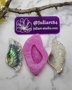 4 inch Angel Wing Dish Silicone Mold for Resin