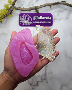 4 inch Angel Wing Dish Silicone Mold for Resin