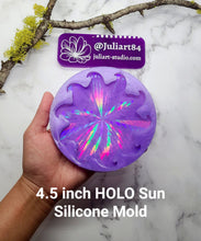 Load image into Gallery viewer, 4.5 inch HOLO Sun Silicone Mold for Resin
