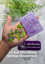 Load image into Gallery viewer, 2.1 inch HOLO Snake Earrings Silicone Mold for Resin
