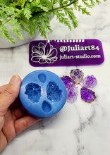 Load image into Gallery viewer, 1.25 inch Druzy Teardrop Cabochon Silicone Mold for Resin casting
